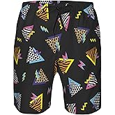 Mens Vintage 80s 90s Swim Trunks Breathable Board Shorts Hawaiian Beach Shorts Party Funny Shorts