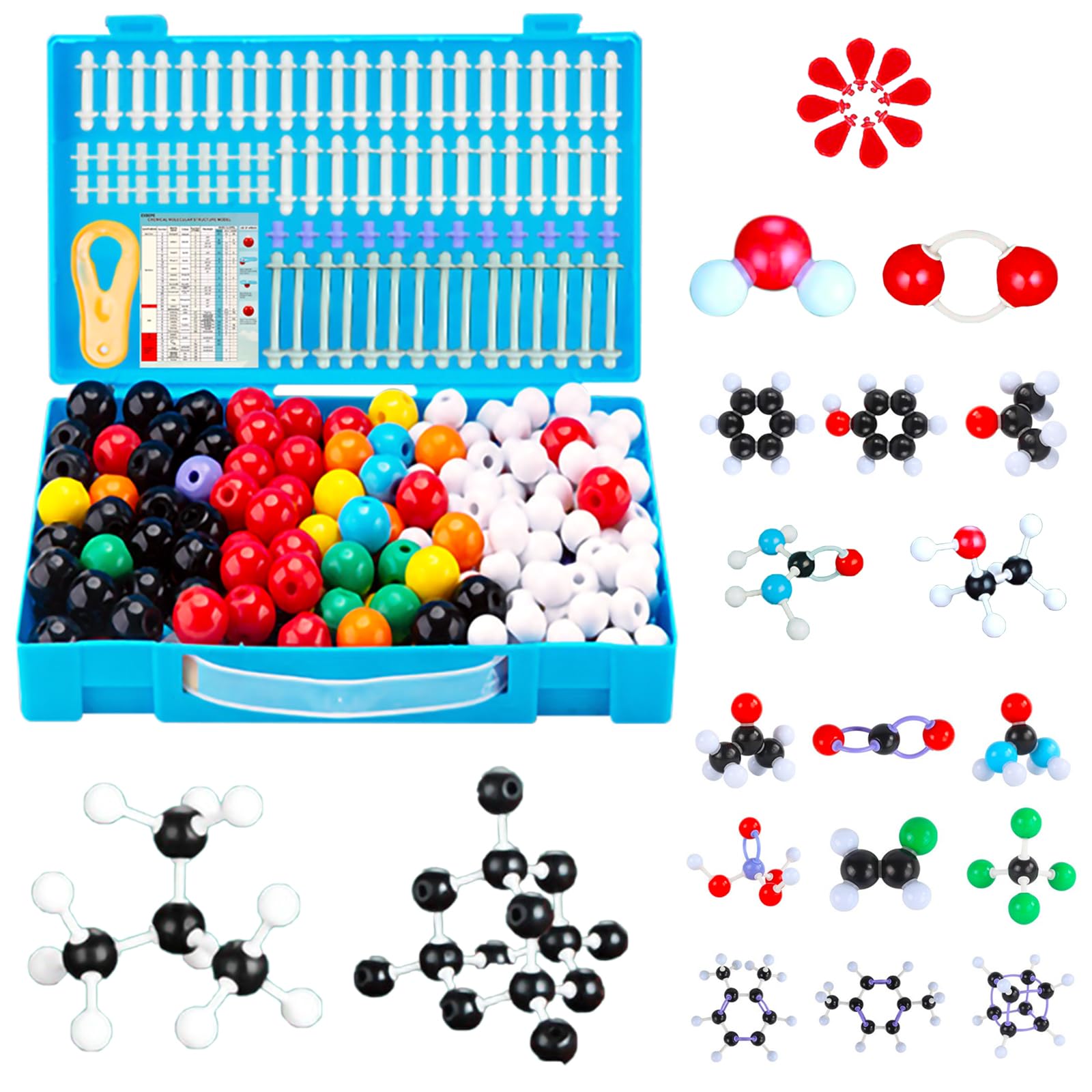 Compound Structure Model Kit Mua Organic Chemistry Molecular Model Kit 206pc Middle,High School ...