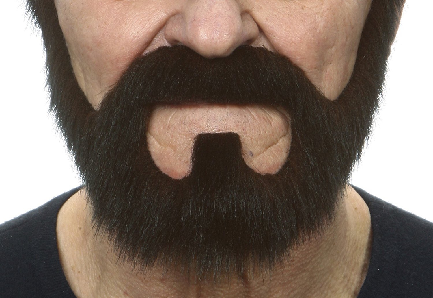Mustaches Self Adhesive, Novelty, On Bail Fake Beard, False Facial Hair, Dark Brown
