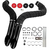 2"LAF Exhaust Pipes with Flange Kits for 1984-2023 Harley Sportster/Softail | Black, Rust-Resistant, Easy Installation, Enhanced Exhaust Flow &amp; Performance
