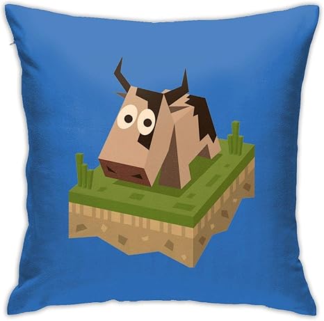 Amazon Co Jp クッションカバー ソファ背当てマインクラフト かわいい 牛装飾枕カバー 座布団カバー 抱き枕カバー 柔らか おしゃれ ピロケース 可愛い シンプル ホーム 部屋 車 椅子 インテリア用 ホーム キッチン