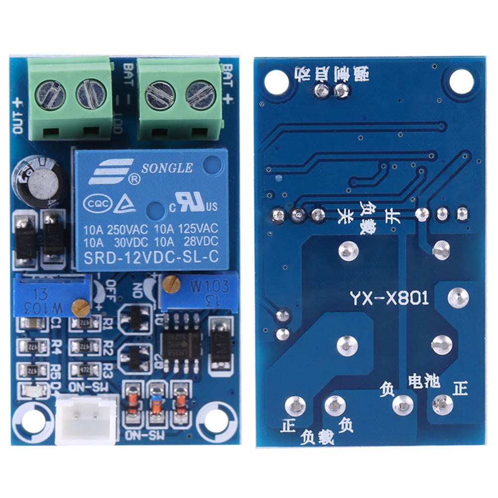 12V Battery Protection Board, Electrical Testing Voltage Testers Undervoltage Automatic Switch On Recovery Protection Module - Image 4