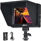 VILTROX DC-70 II 7 inch Camera Video Monitor, 4K Camera Field Monitor Kit with HDMI AV Input/Output for Canon Nikon Sony DSLR