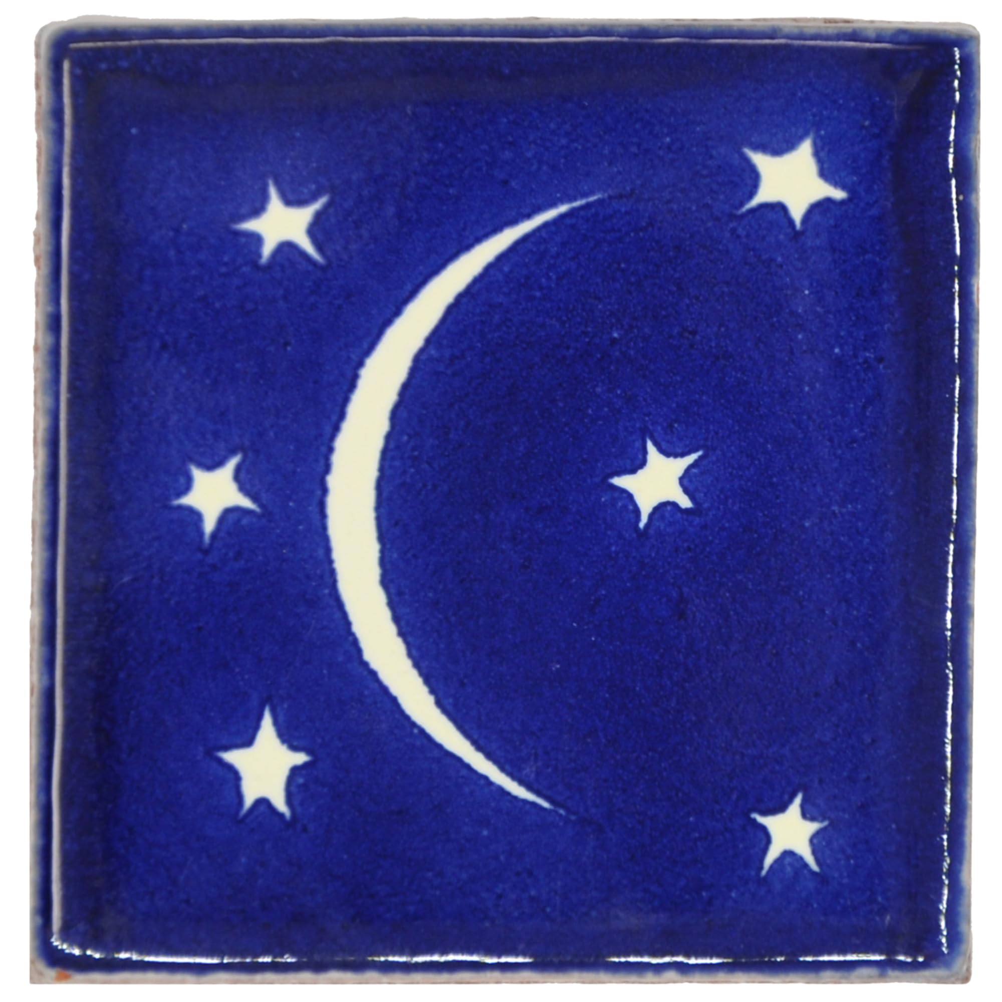 Tumia LAC Handmade Mexican Talavera Tile - Authentic Style Ula Ceramic Tiles for Crafts, Backsplashes and Home Improvement - 10 Pack