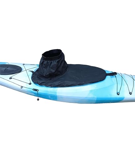Jupe De Kayak Universelle Imperméable En Nylon - Noir - Taille Réglable Pour Pont