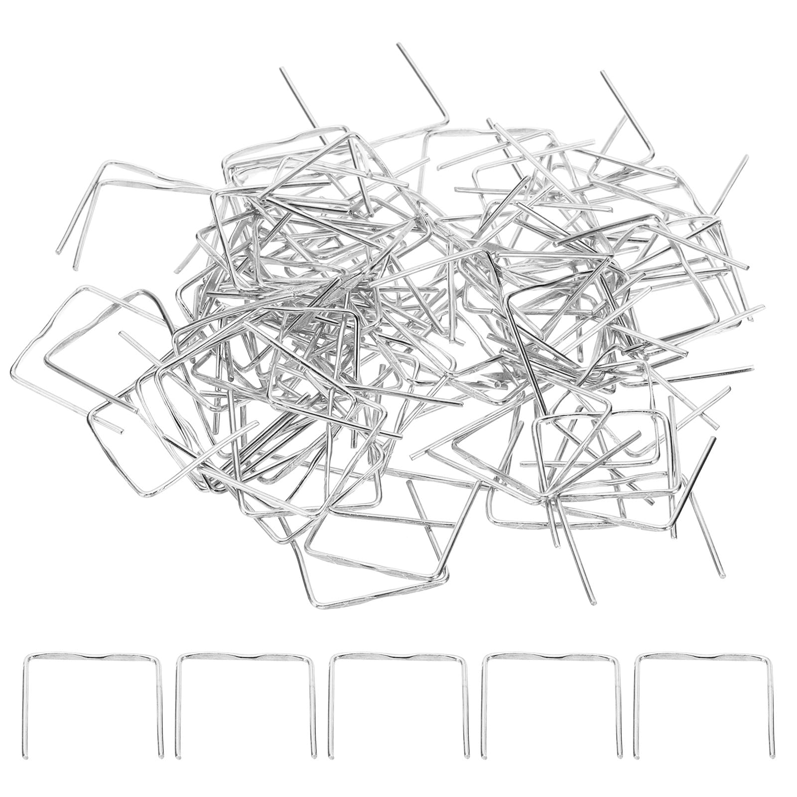 PATIKIL 18x18mm Copper Chandelier Connector Pins, 100Pcs Chandelier Crystal Clips for Fastening Crystals Parts, Chandelier Replacements, Chrome
