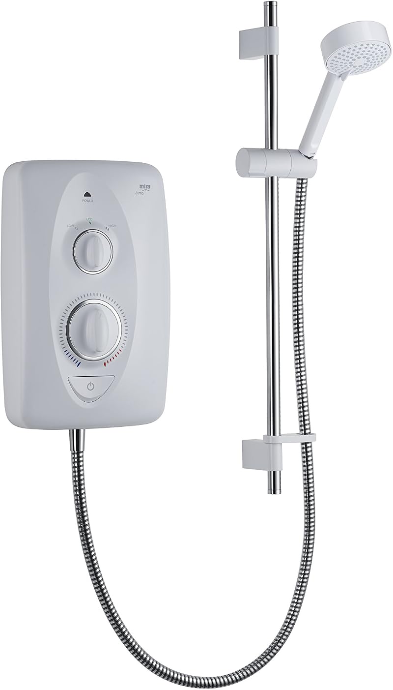 Mira Jump Electric Shower 10.8 kW White Chrome 1.1788.012