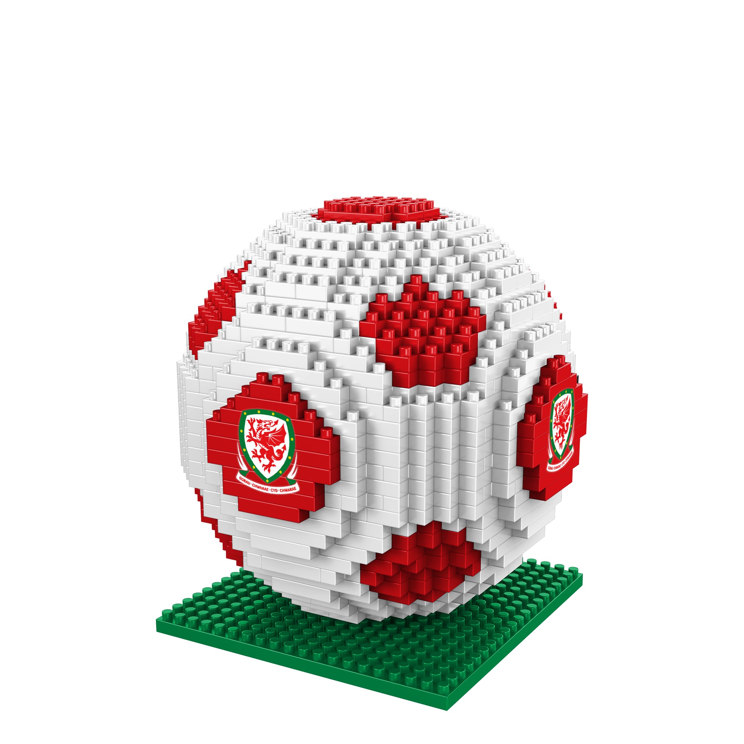 FOCO Officially Licensed Wales BRXLZ 3D Bricks Football Construction Toy Model