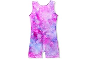 MYQFF Gymnastics Leotards for Girls Toddler Kids Dance Outfits Sparkle Tumbling Biketards Unitard Unicorn Mermaid
