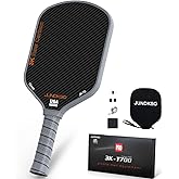 Professional Pickleball Paddles- T700 Carbon Fiber Pickle Racket- 3K Raw Carbon Frosted Surface for Enhanced Spin and Friction - USAPA Approved Offensive Long Paddle for Intermediate Advanced Players