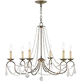 Livex Lighting 6516-71 Pennington 6 Light Chandelier, Hand Applied Venetian Golden Bronze