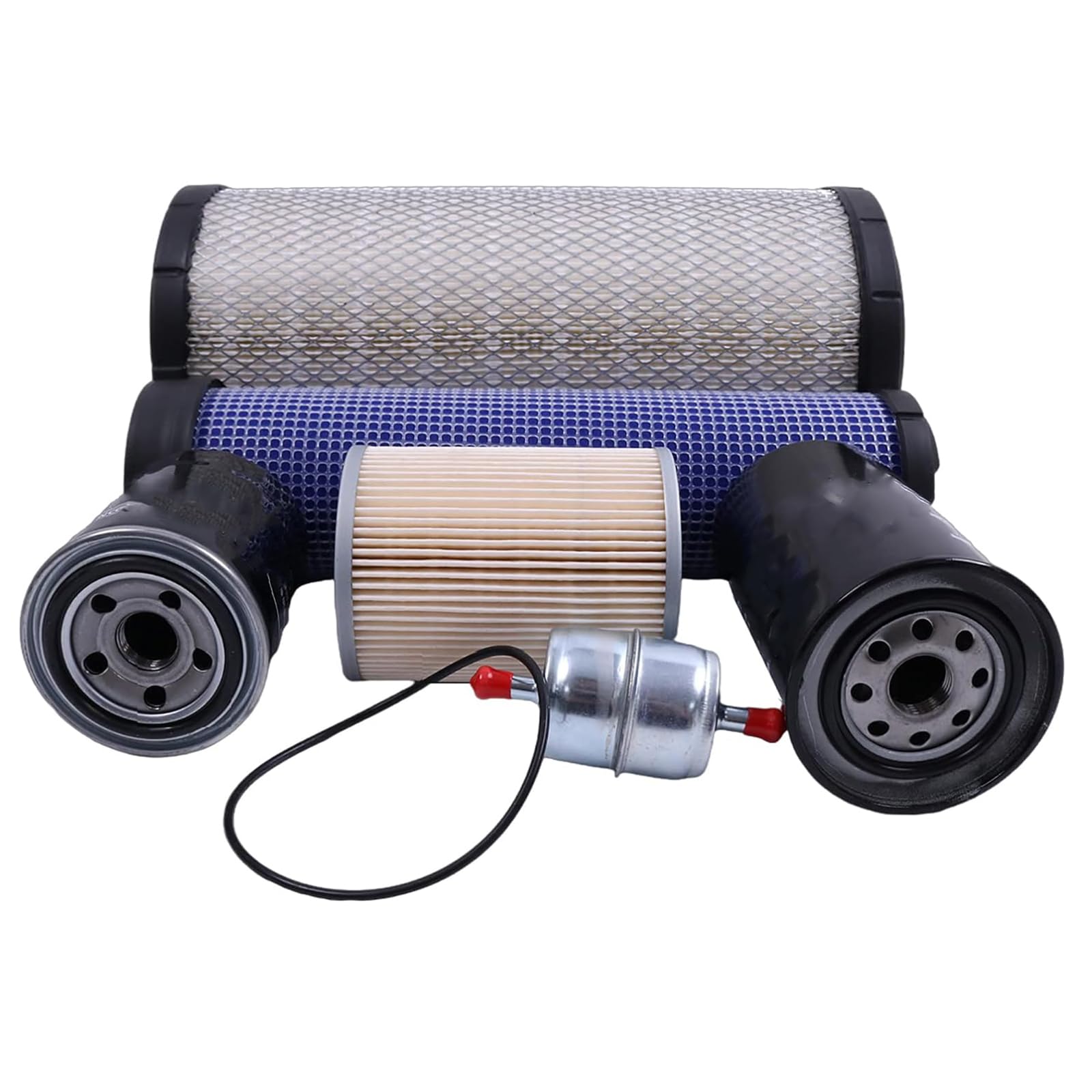 Photo 1 of FridayParts 500 Hours Filter Kit Compatible for John Deere Skid Steer Loader 330G 332G 331G 333G Replacement