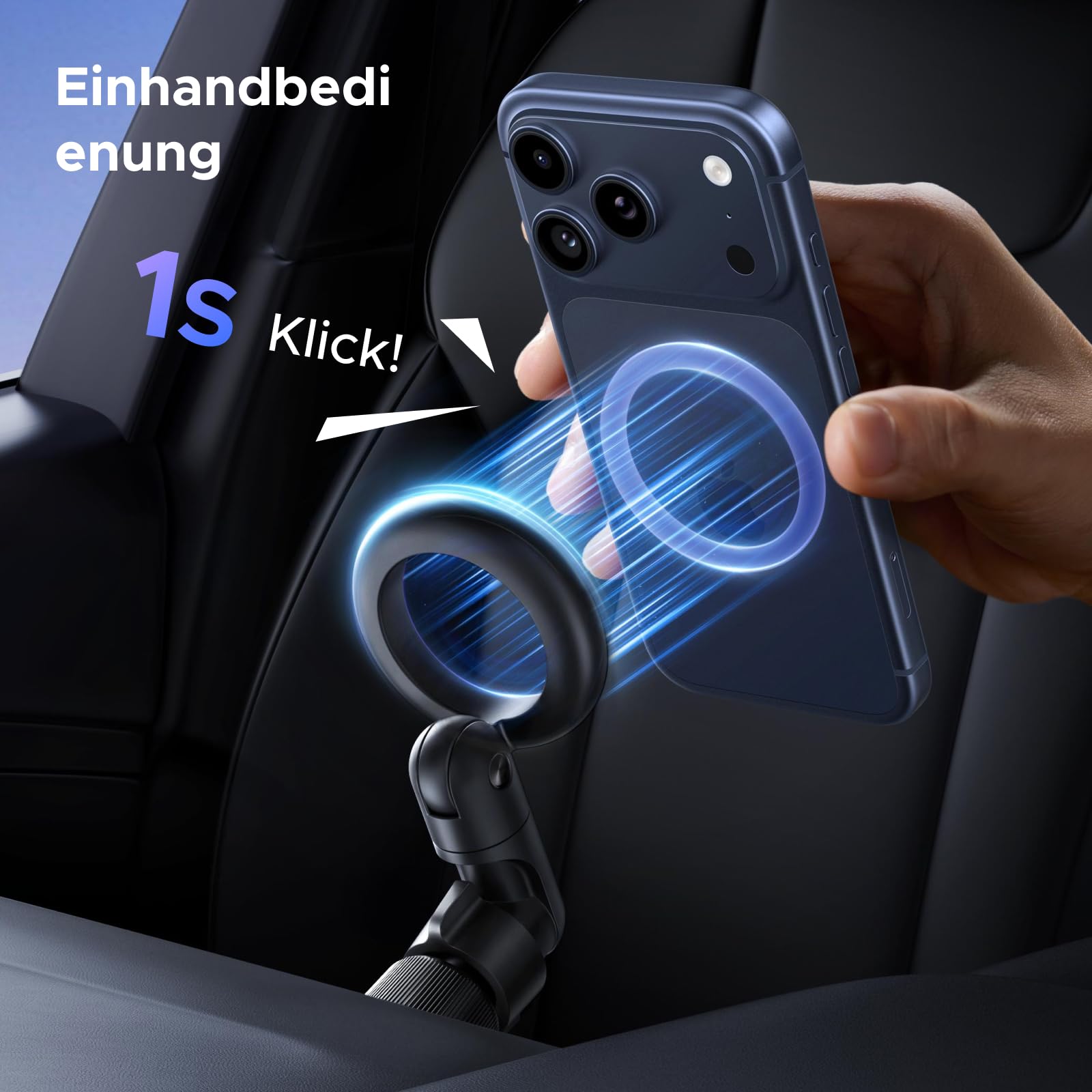 UGREEN Handyhalterung Auto für MagSafe Autohalterung, Handy KFZ Halterungen 2025 Neue Upgrades [20x N52 Magnet] mit iPhone 17 16 15 14 13 12 Pro Max Plus Mini, und Allen Smartphones 3