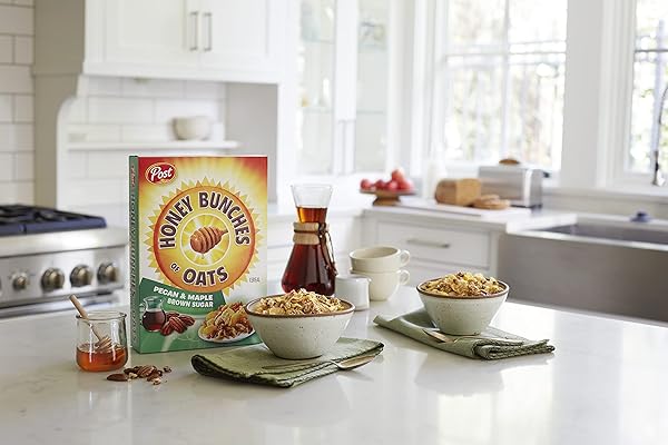 HONEY BUNCHES OF OATS MAPLE AND PECANS BREAKFAST CEREAL, MADE WITH GRANOLA CLUSTERS, 12 OZ BOX