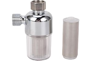 ViaGasaFamido Electric Water Heater Prefilter - Universal Tap Water Purification Tool with 40 Micron Stainless Steel Filter f