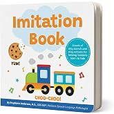 Imitation Book: Interactive &amp; Fun Learn to Talk Board Book For Toddlers Ages 0-4, Written by a Speech Therapist