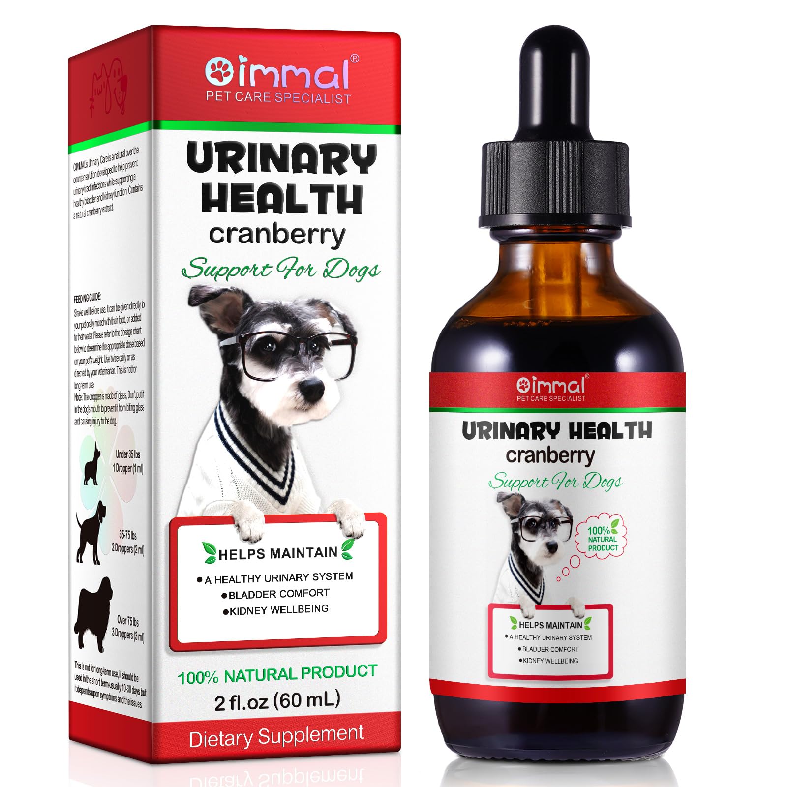 Dog Urinary Care Drops | Natural Supplement to Support Bladder & Kidney Function in Dogs