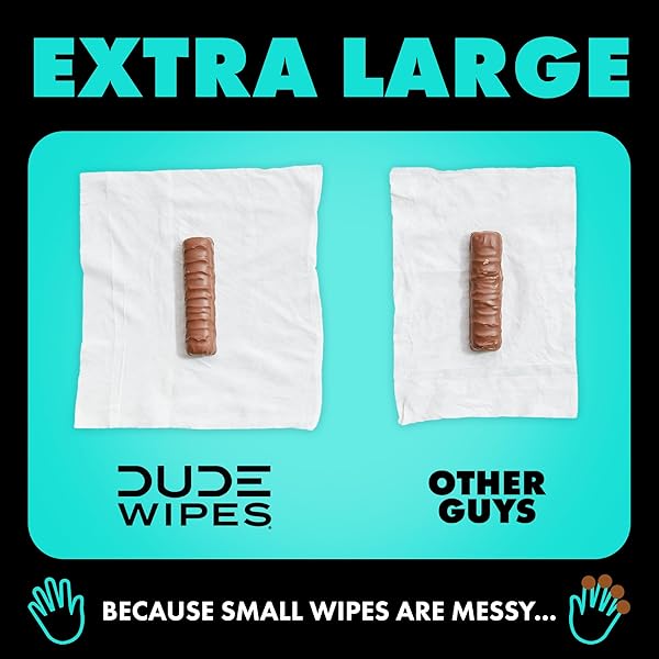 DUDE WIPES – FLUSHABLE WIPES – 6 PACK, 288 COUNT – MINT CHILL – VITAMIN-E, ALOE, EUCALYPTUS & TEA TREE OILS – SEPTIC AND SEWER SAFE