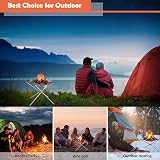 TuDou Portable Fire Pit Camping Outdoor Folding Firepit with Gloves Bag view 7