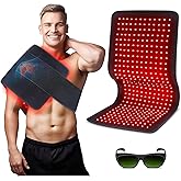 Red Light Therapy Pad for Body, 60W LED Red & Infrared Light Device Mat with 660nm & 850nm Wavelengths for Waist Back Shoulder Muscle Pain Relief FSA Eligible