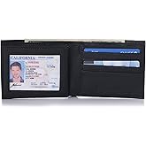 Alpine Swiss Mens Commuter Bifold Wallet Genuine Leather Comes in Gift Bag