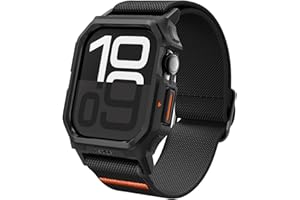Spigen for Apple Watch Band, Lite Fit Pro Case and Strap Compatible with Ultra 3/2/1 49mm, Series 11/10 46/42mm, 9/8/7 45mm Durable TPU Cover with Lightweight Fabric Strap