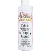 Aleene's Fabric Stiffener and Draping Liquid, Quick Drying, Nontoxic, For Stiffening and Shaping Fabrics, 8 oz
