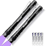 MOLAER UV Black Light Flashlight 2-Pack Mini 395nm