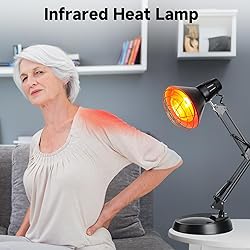 Infrared Heat Lamp with Timer, Red Light Therapy