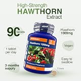 Zipvit Hawthorn Berry Leaf Tablets 1000mg 90 Vegan, 3 Month Supply view 4