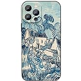 WMCFNG Compatible with iPhone 13 Pro Case,Van Gogh Landscape with Houses Case for Women Man,Slim Thin Full Body Shockproof Protective Cover for iPhone 13 Pro