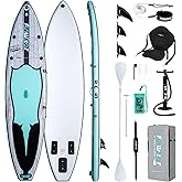 FunWater Inflatable Stand Up Paddle Board 10'6"/11"/11'6" Paddle Board for Adults & Youth, Paddleboards Inflatable with Premium SUP Accessories, Wide Stable, Non-Slip Comfort Deck