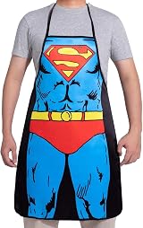 Cycorld Funny Apron Set for Couples - Superman + Wonder Woman, 2pcs view 8