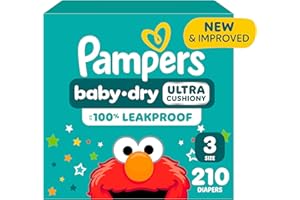 Pampers Baby Dry Disposable Diapers, Size 3, 210 Count, ONE MONTH SUPPLY