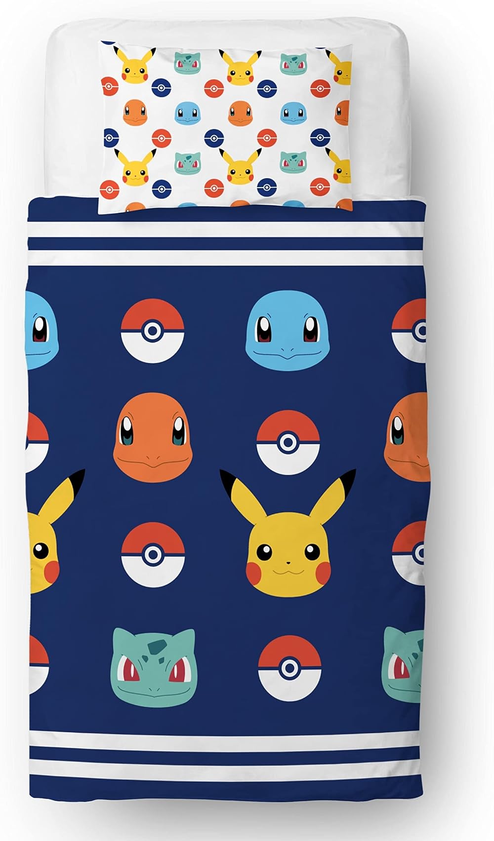 Pokemon Officially Licensed Pikachu Duvet Cover Set Single Bed 135x200