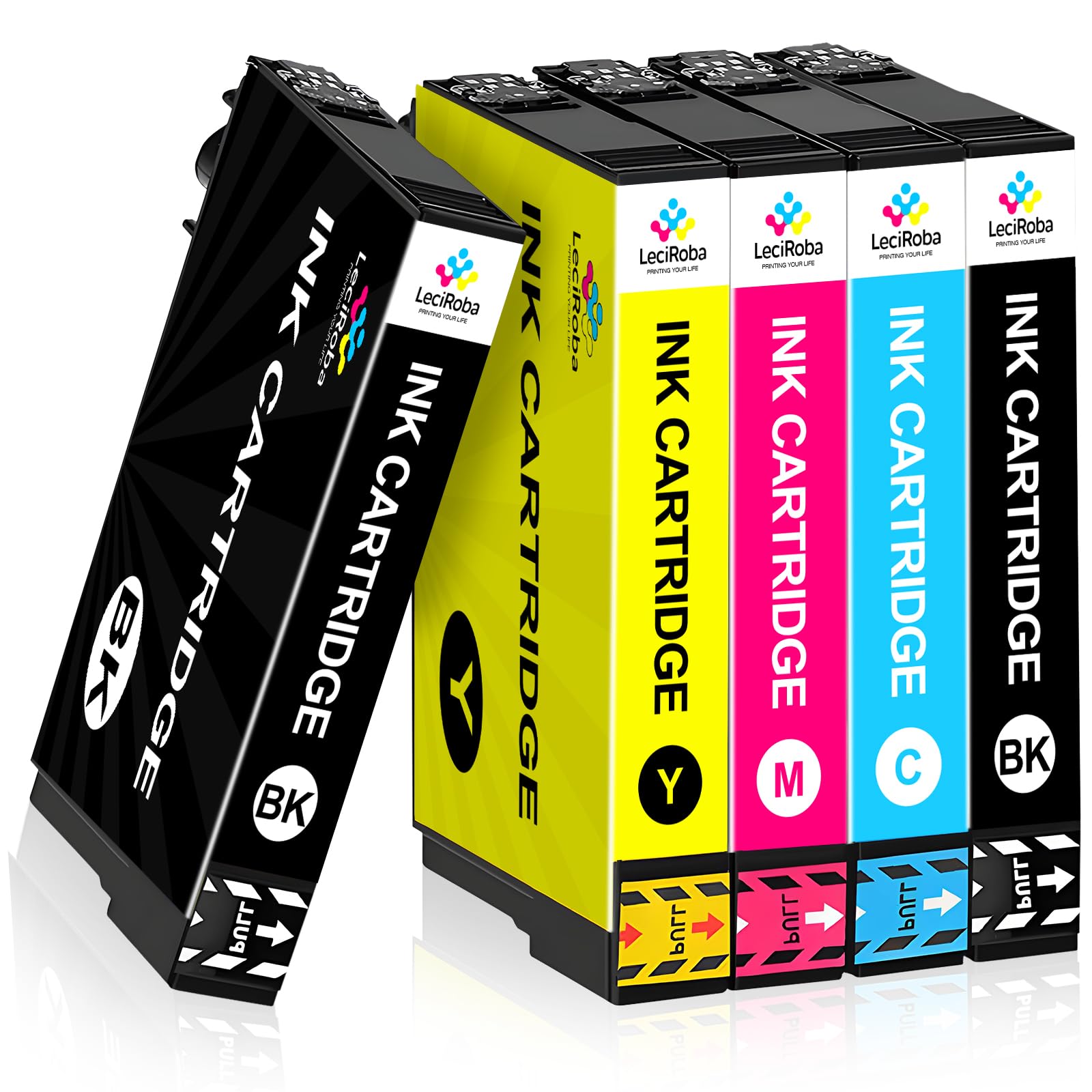 LeciRoba Ink Compatible for Workforce Pro WF-3820DWF WF-3825DWF WF-4820DWF WF-4825DWF WF-4830DTWF WF-7310DTW WF-7830DTWF WF-7835DTWF WF-7840DTWF (5-PACK)