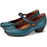 SHODENSE Women Retro Teal Chunky Heel Mary Jane Shoes Round Toe Ankle Strap Dress Pumps Sandals 2 inch Mid Block Heel Mary Janes Two Tone Matte Buckle Cute Wedding Casual Teal 10 M US