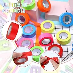 Hoolerry 60 Pcs Flagging Tape Assorted Colors, Non