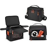 Travel Carrying Bag Compatible with Jackery Explorer 300/240/290/290 Plus | Convenient Opening Design, Adjustable Shoulder Strap, Multi-Pocket, Thick Soft Padding, Non-Slip Feet, 9.45" * 7.09" * 8.27"