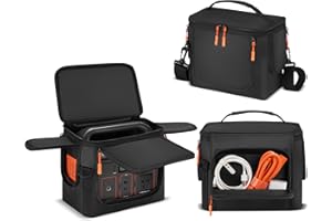 SPEQERK Travel Carrying Case Padded Compatible with Jackery Explorer 300/240/290/290 Plus, Carrying Bag with Adjustable Shoulder Strap, Side Zipper, Portable Power Station Case with Pocket for Accessories