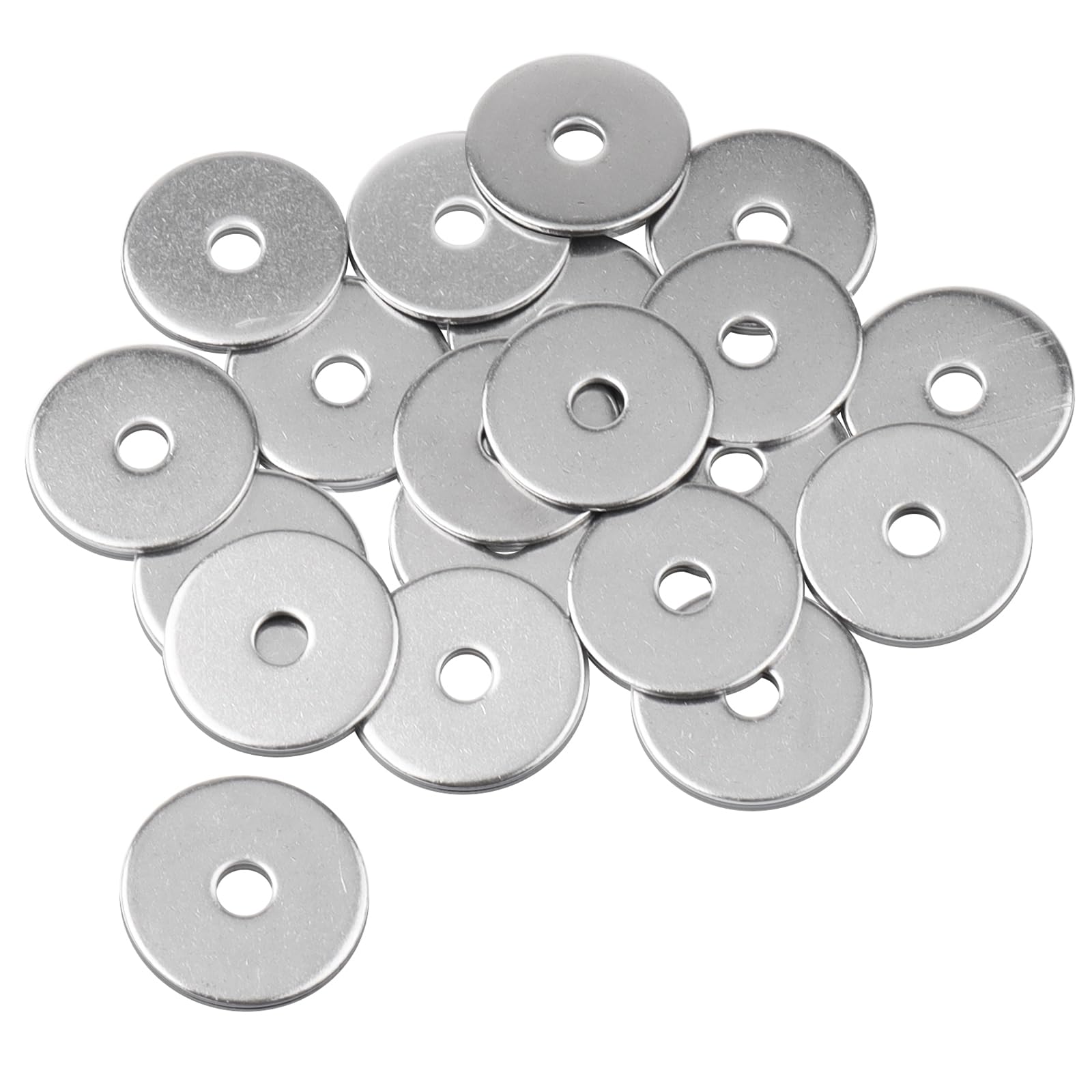 Caianwin M5 Washers 20Pcs, M5 x 25mm Penny Washers Stainless Steel Flat Washer for m5 Bolts Screws & Nuts