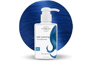 SOVONCARE Hair Color Depositing Conditioner, Blue Semi Permanent Hair Color Conditioner for Colored Hair 5.28 OZ, Hair Dye Conditioner Results in 10 Mins, Haircare Color Cruelty-Free