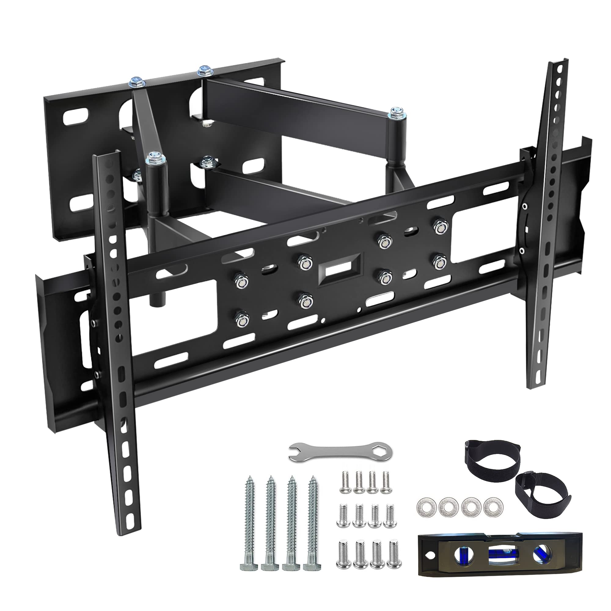 Leyf Adjustable, Tilting and Swivelling TV Wall Mount for Curved Flat TVs and Monitors VESA 400 x 600 Max (32-75 Inch) 50 kg Max TV Mount, Tilt, Swivel