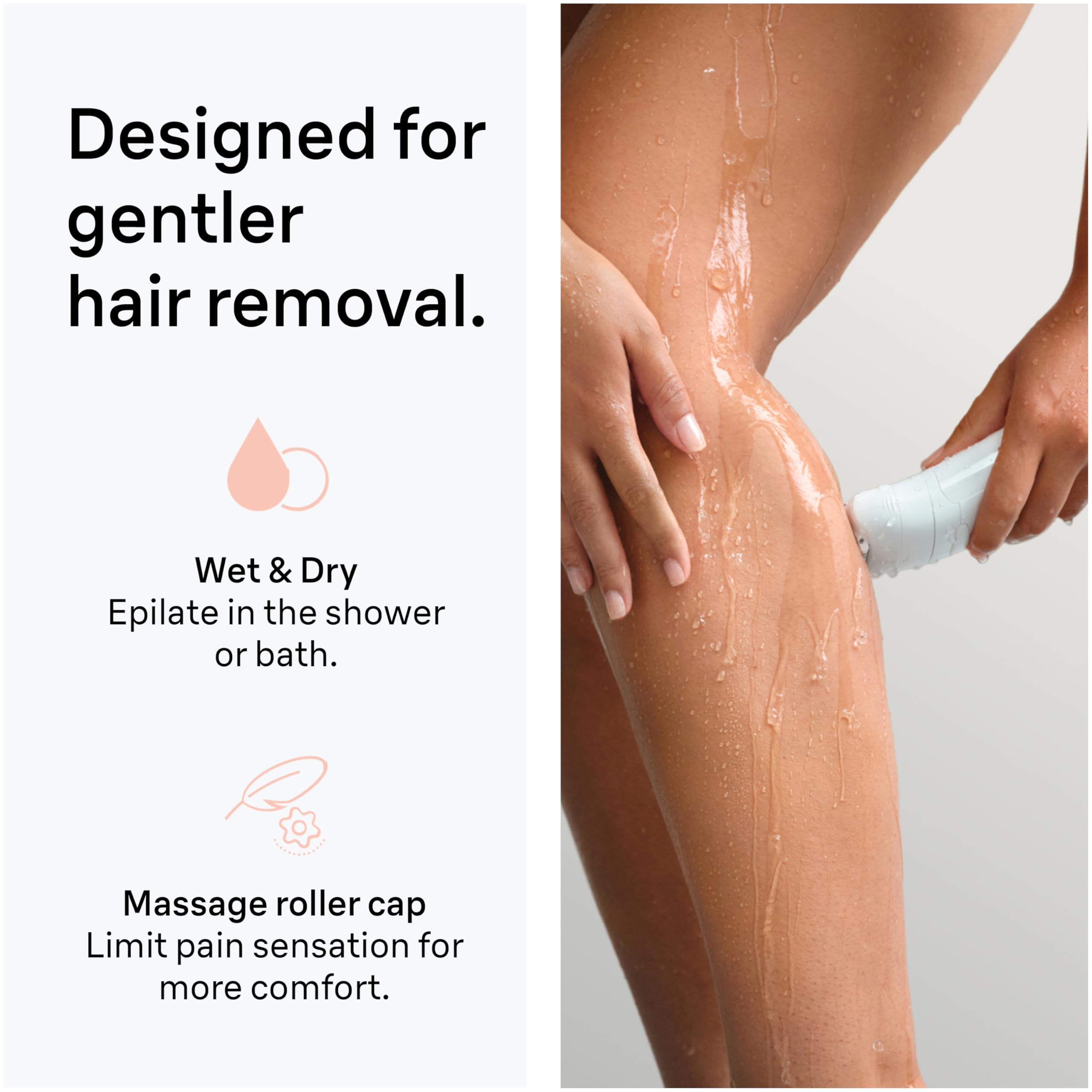 Braun Epilator Silk-épil 5, Hair Removal Device, Women Shaver & Trimmer, Wet and Dry, Includes Skin Contact Cap, SE5-011, Grey