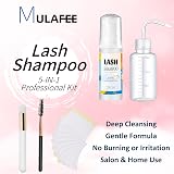 MULAFEE Eyelash Extension Cleanser 60ml Kit with Brush Rinse Bottle view 5