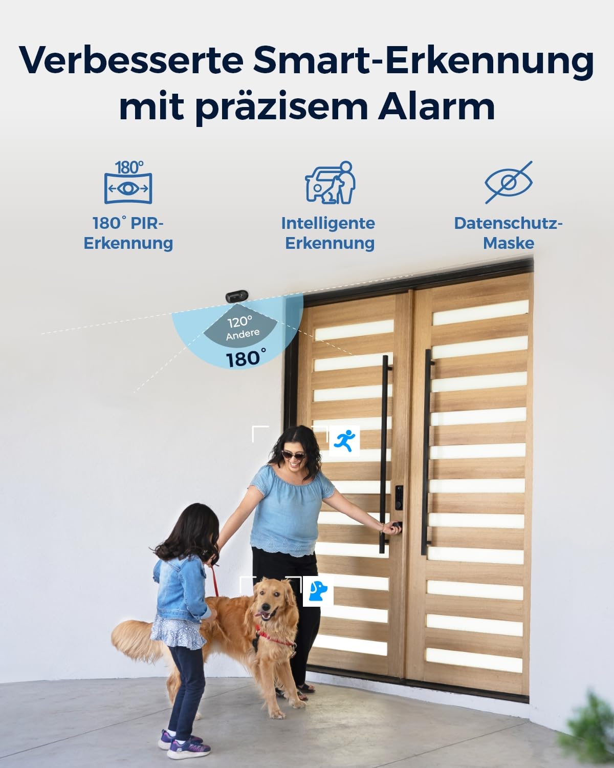 Reolink Argus 4 Pro Solar Überwachungskamera Aussen Akku, 4K ColorX-Nachtsicht, 180°-Weitwinkel, Wi-Fi 6, 8MP Kabellose IP Kamera mit Home Hub, Keine monatlichen Gebühren, 2-Kamera-Set mit Solarpanel 9
