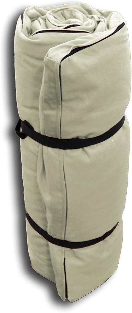 Futón Portátil Blanco Crudo, 140x200x4 cm: Amazon.es: Hogar