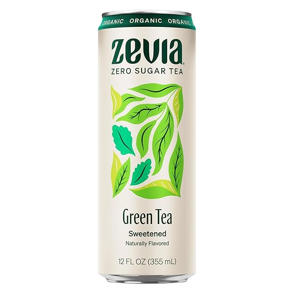ZEVIA, TEA SWEETENED GREEN ORGANIC, 12 FL OZ