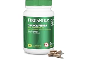 Organika Canadian-Made Chanca Piedra 500 mg - UTI Support | Kidney, Gallblader and Urinary Support, Cleansing- 90 vcaps