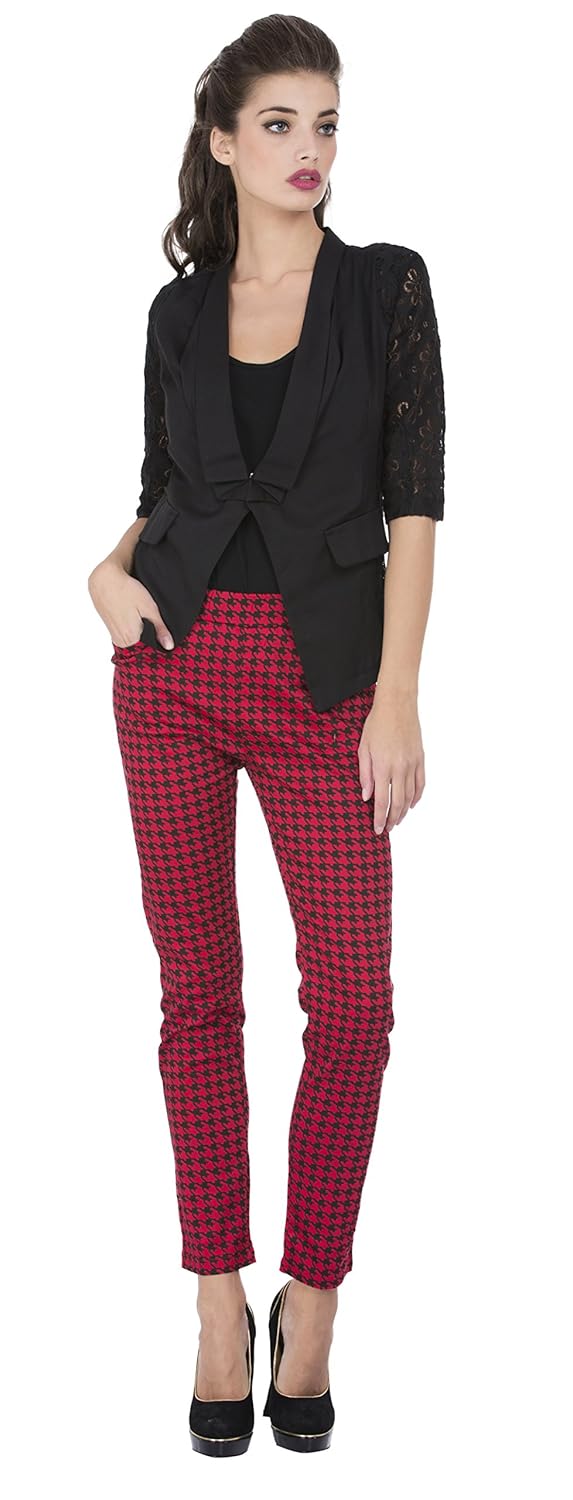 cay stylish black color woman's blazer with collars